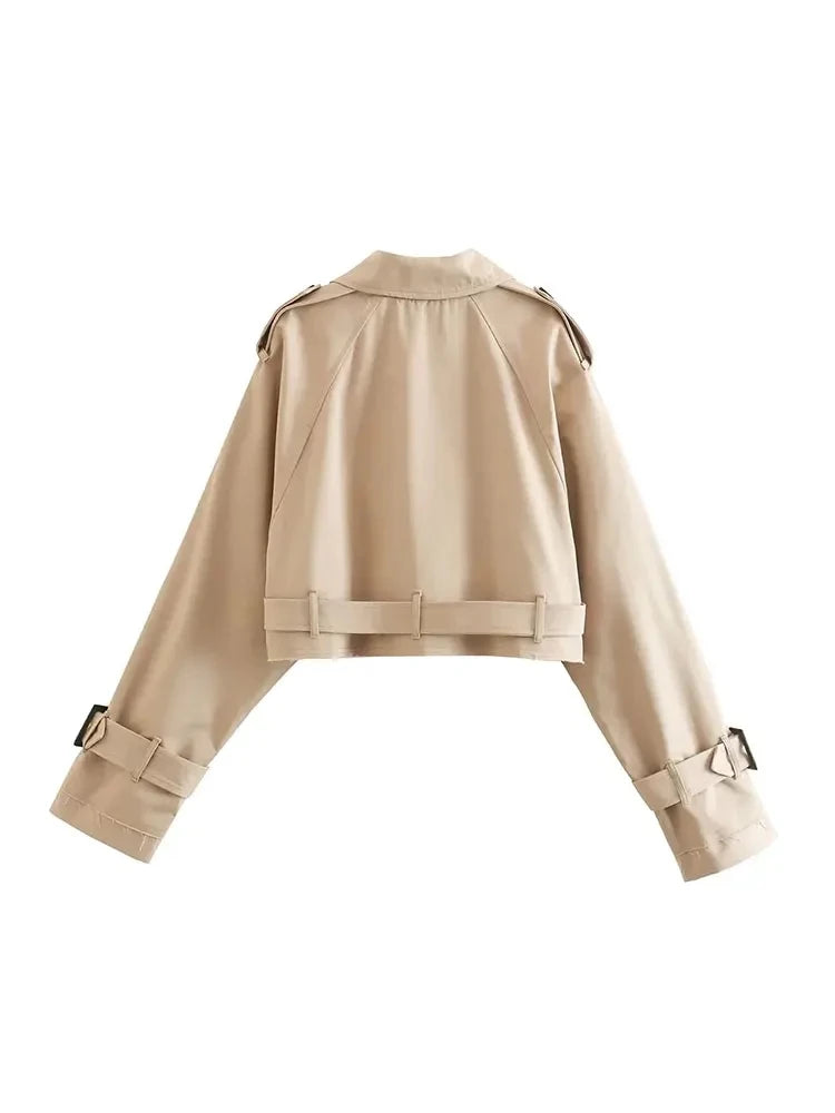 Léa | Cropped Trench Jas