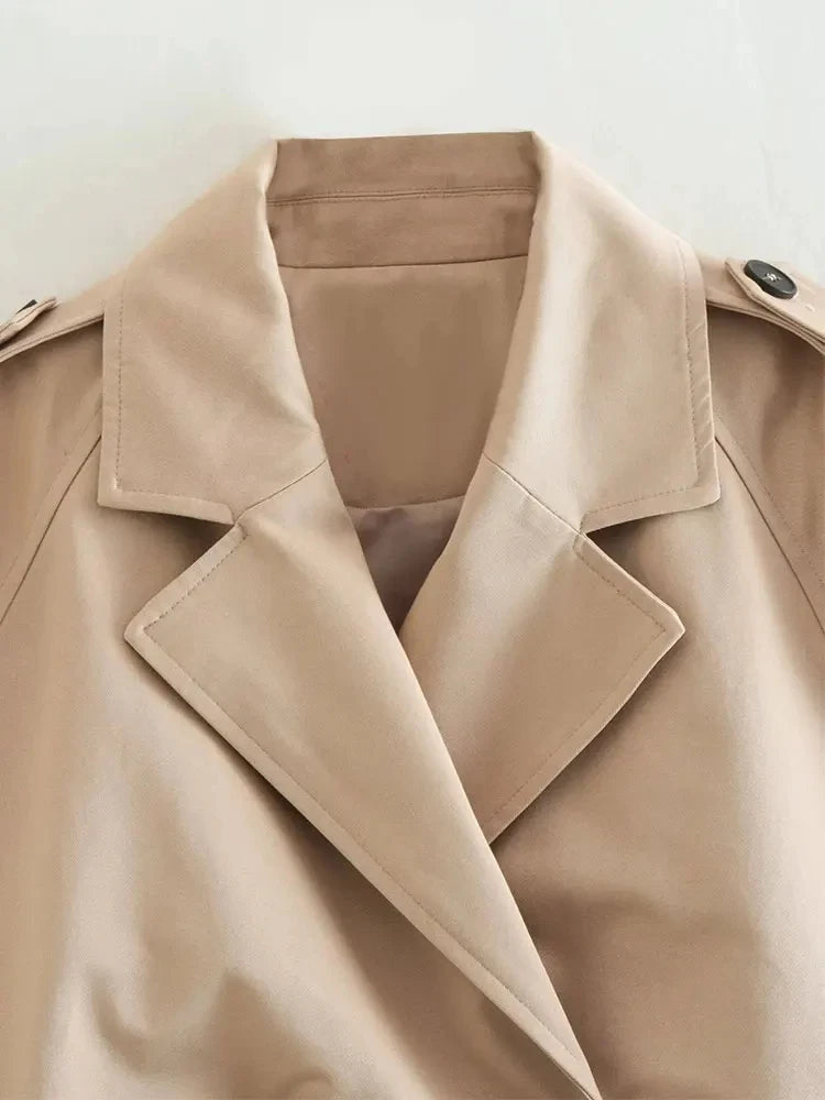 Léa | Cropped Trench Jas