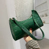 Retro Alligator Pattern Female Small Handbags and Purse Armpit  Shoulder Bags High Quality PU Leather Ladies Clutch Totes Bag