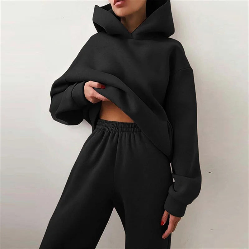 Elvira | Oversized Tweedelige Hoodie Set