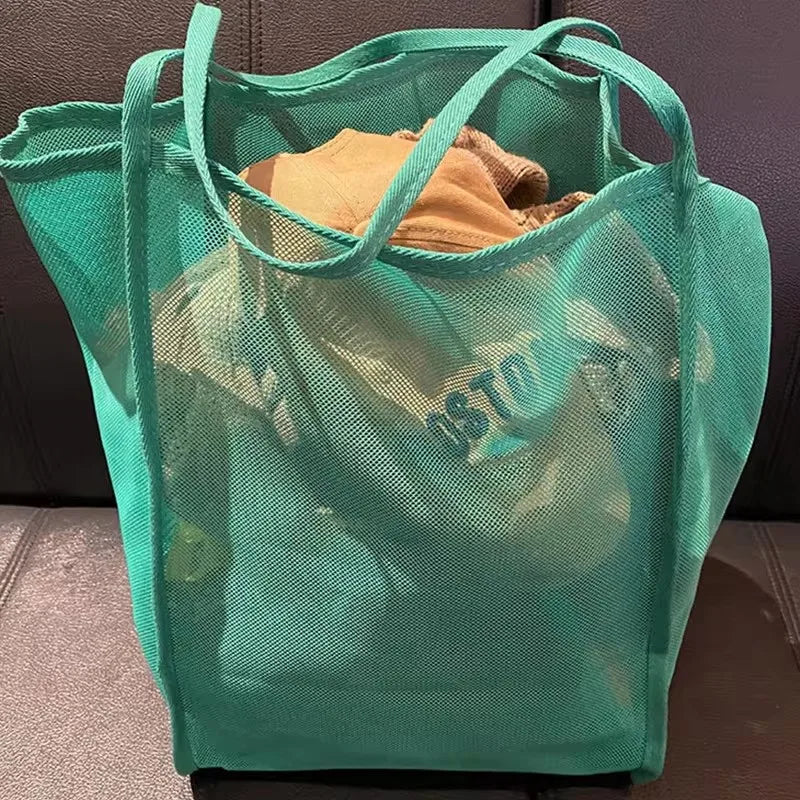 BreeziMesh™ Strand- & Shoppingtas – Lichtgewicht, Ademend & Veelzijdig